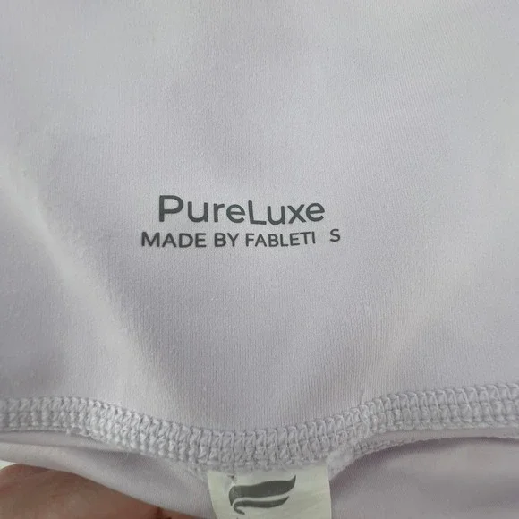 Fabletics Women XXL Oasis PureLuxe High-Waisted 7/8 Legging Lilac Athleisure Gym - Picture 6 of 8
